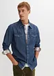 Jeansskjorte, lang arm, bonprix
