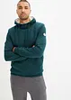 Termo-sweatshirt med hette og teddyfôr, bonprix