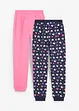 Lang pyjamasbukse til barn (2-pack), bonprix