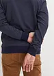 Elegant sweatshirt med polokrage, bonprix