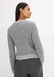 Kort bouclé-cardigan i ull, bonprix