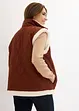 Vendbar vest i teddyplysj, bonprix