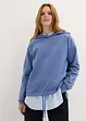 Sweatshirt med hette og snøring i nederkant, bonprix