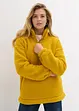 Oversized fleecegenser med høy kant i halsen og lommer, bonprix