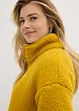 Oversized fleecegenser med høy kant i halsen og lommer, bonprix