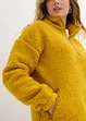 Oversized fleecegenser med høy kant i halsen og lommer, bonprix