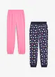 Lang pyjamasbukse til barn (2-pack), bonprix