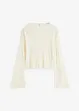 Ribbet topp i 100% bomull, bonprix