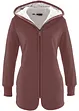 Sweatjakke med fleece, bonprix