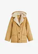 Shearling-jakke med hette, bonprix