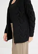 Åpen cardigan med flettemønster, bonprix