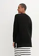 Cardigan i ren bomullsslub, bonprix