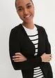 Cardigan i ren bomullsslub, bonprix