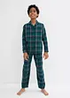 Vevd pyjamas i flanell for barn (2-delt sett), bonprix