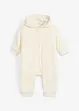 Baby fleece-jumpsuit med horn, bonprix