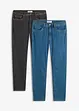 Regular Fit stretchjeans, Straight (2-pack), bonprix