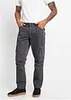 Relaxed Fit cargobukse i ren bomull, Straight, bonprix