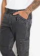 Relaxed Fit cargobukse i ren bomull, Straight, bonprix