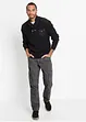 Relaxed Fit cargobukse i ren bomull, Straight, bonprix