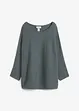 Oversized, ribbestrikket genser i viskosemiks, bonprix