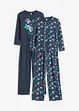 Pyjamas med økologisk bomull (2-pack), bonprix