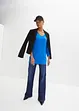 Oversized topp i lett viskose, bonprix