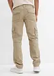 Relaxed Fit cargobukse i ren bomull, Straight, bonprix