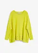 Poncho-genser med maljer, bonprix
