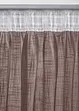 Gardin i lin-look med resirkulert polyester (2-pack), bonprix
