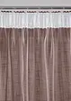 Gardin i lin-look med resirkulert polyester (2-pack), bonprix