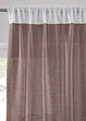 Gardin i lin-look med resirkulert polyester (2-pack), bonprix