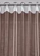 Gardin i lin-look med resirkulert polyester (2-pack), bonprix