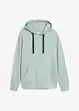 Sweatshirt med hette i ren bomull, bonprix