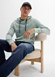 Sweatshirt med hette i ren bomull, bonprix