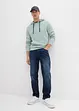 Sweatshirt med hette i ren bomull, bonprix
