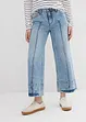 Wide Leg-jeans Mid Waist, cropped, bonprix