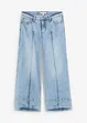 Wide Leg-jeans Mid Waist, cropped, bonprix