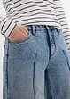 Wide Leg-jeans Mid Waist, cropped, bonprix