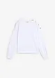 Sweatshirt med knapper, bonprix