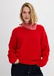 Oversized genser med flaggermusermer, bonprix