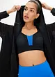 Funksjons-treningsjakke med transparent mesh, oversized, bonprix