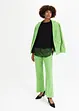 Genser med ermer i chiffon, bonprix