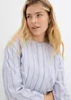 Lang bluse i bomullspoplin, bonprix