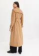 Lang trenchcoat med belte, bonprix