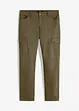 Slim Fit stretch-cargobukse, Straight, bonprix