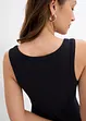 Ribbet singlet i myk viskose, bonprix