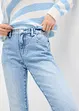 Straight-jeans, Mid Waist, Low Stretch komfortlinning, bonprix