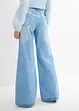 Wide Leg-jeans, High Waist, komfortlinning, bonprix