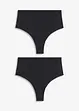 Sømløs shape-stringtruse med lett formende effekt (2-pack), bonprix