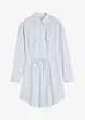 Stripete skjortekjole i poplin, bonprix